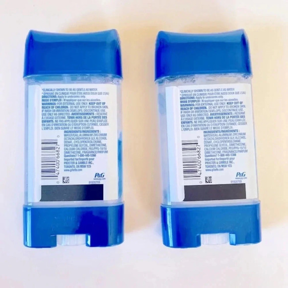 Two Gillette Clear Gel Mens Antiperspirant Deodorant, Cool Wave, 3.8 oz - Picture 4 of 5